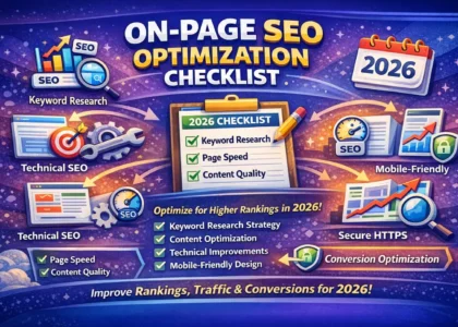 On-Page SEO Optimization Checklist for 2026 - Complete Guide to Higher Rankings